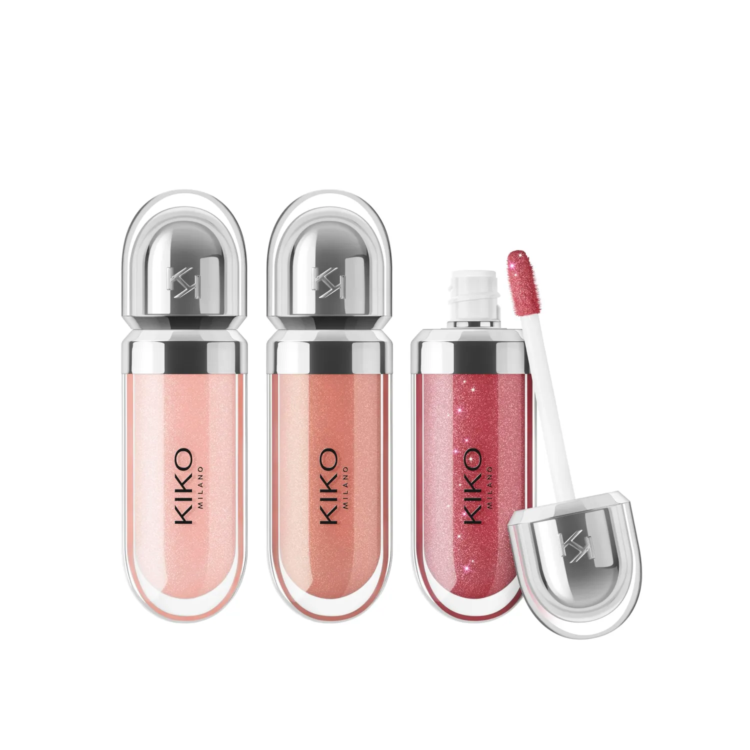 KIKO Glossy Lip Set 03 kit 3 lucidalabbra volume 3D