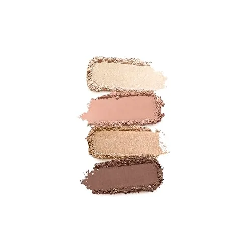 KIKO Bright Quartet 01 Palette Ombretti 4 Colori Warm Neutral Tones Mat
