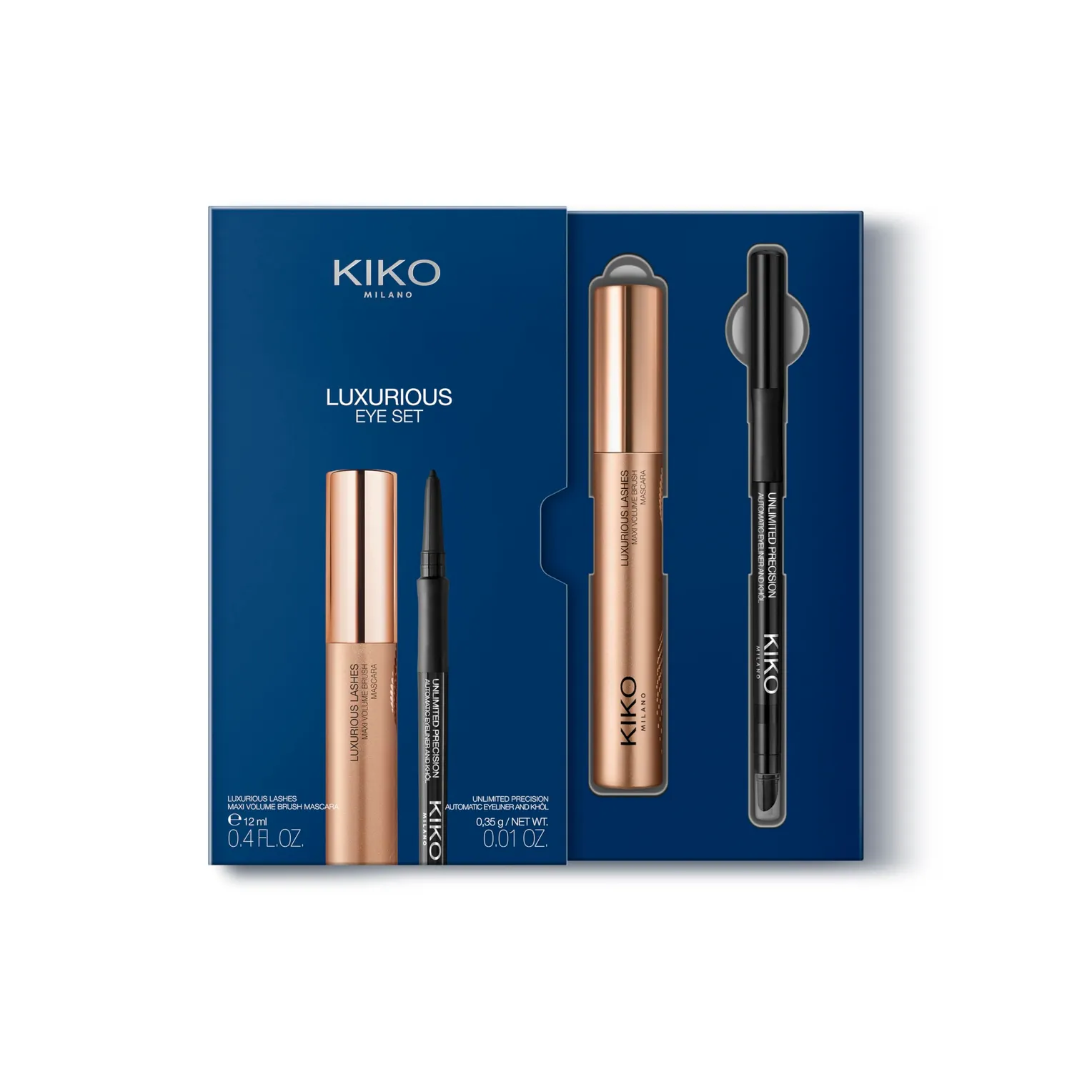 KIKO Luxurious Eye Set mascara + matita occhi nera