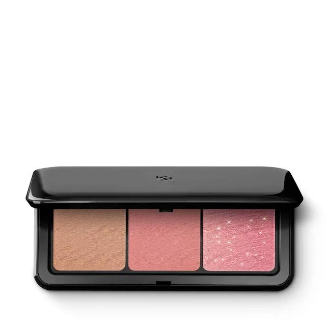 KIKO Multi Finish Trio 02 Mauve palette viso blush bronzer