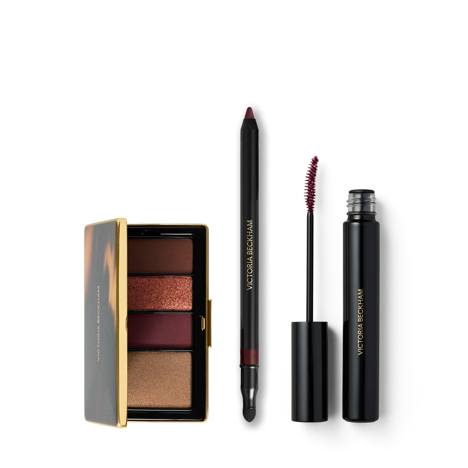 Victoria Beckham Beauty Eye Wardrobe Edit palette + kajal + mascara