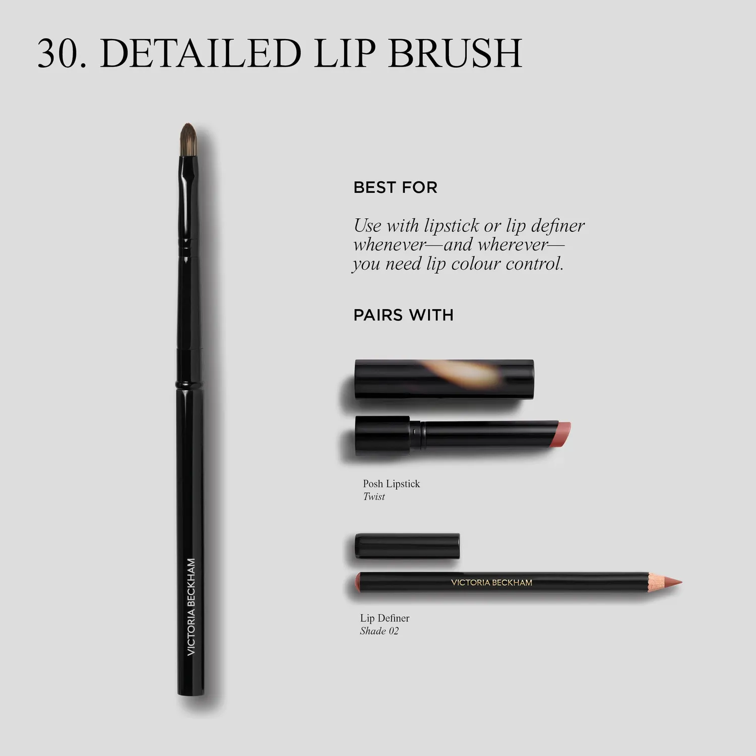 Victoria Beckham Beauty Detailed Lip Brush pennello labbra preciso