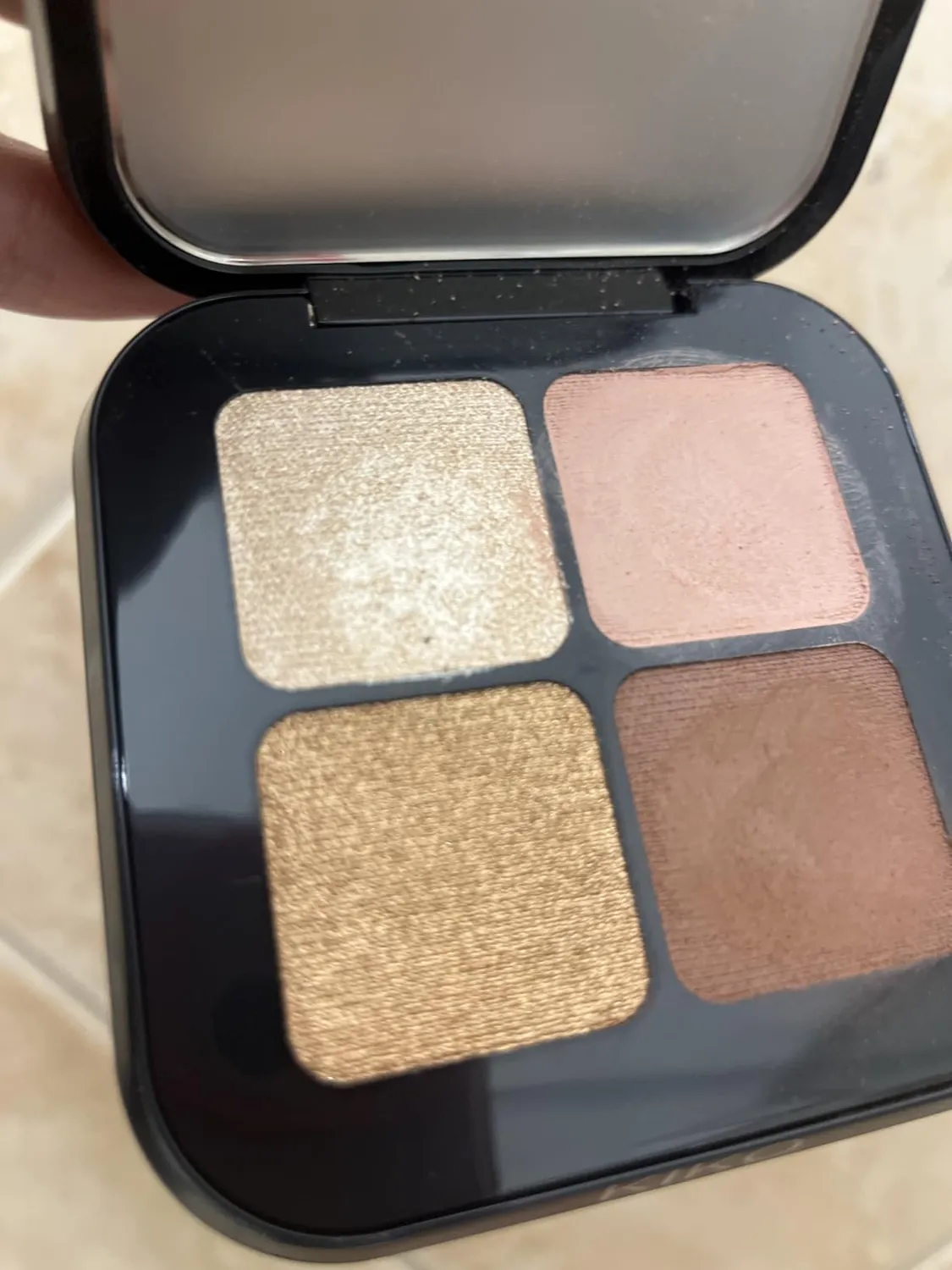 KIKO Bright Quartet 01 Palette Ombretti 4 Colori Warm Neutral Tones Mat