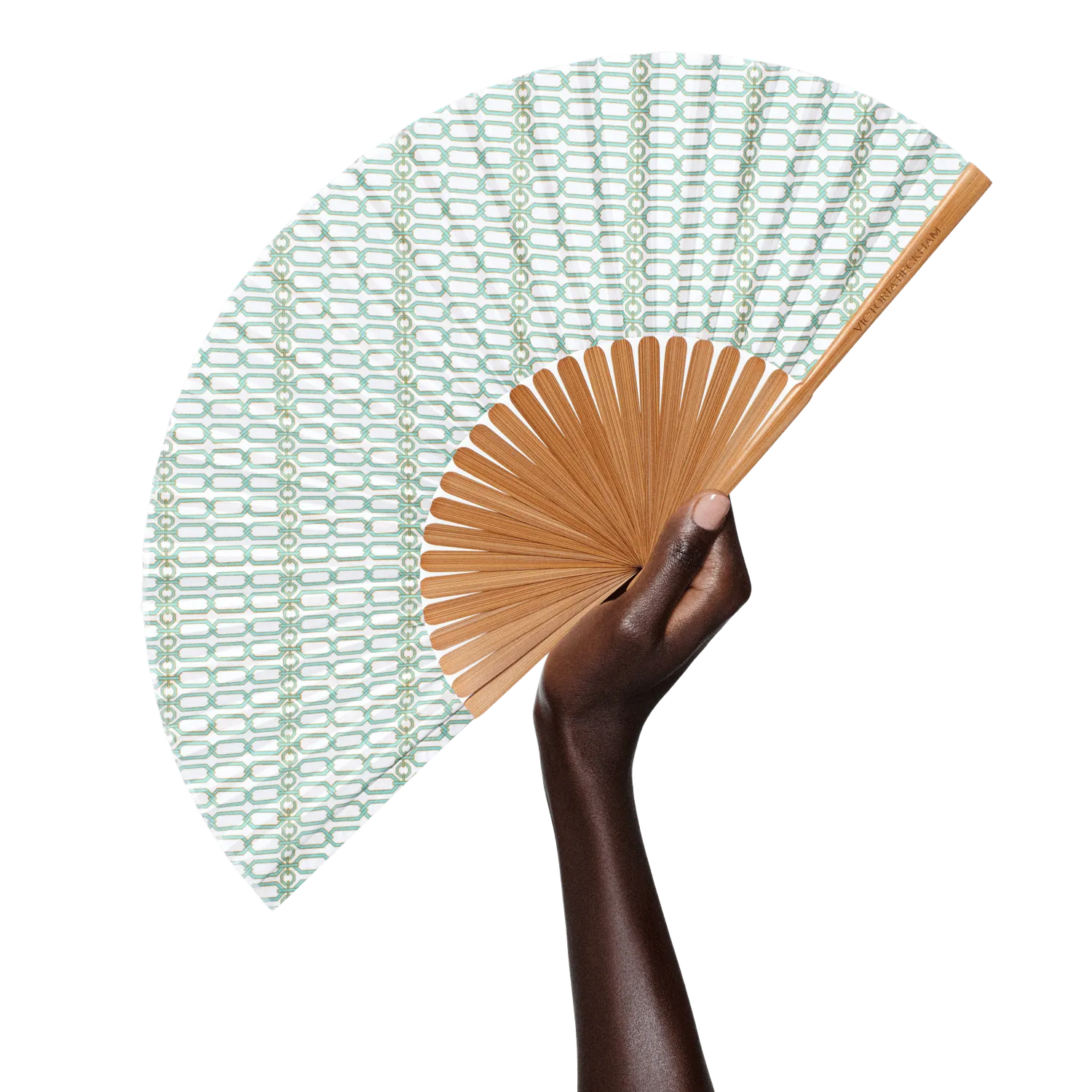 Victoria Beckham The 97 Folding Fan ventaglio pieghevole blu