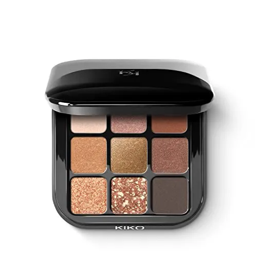 KIKO Glamour Multi Finish 02 palette ombretti 9 colori ultra-pigmentata