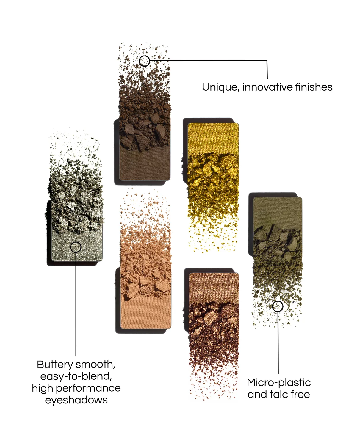 Lisa Eldridge Desert Gleam palette ombretti 6 colori caldi