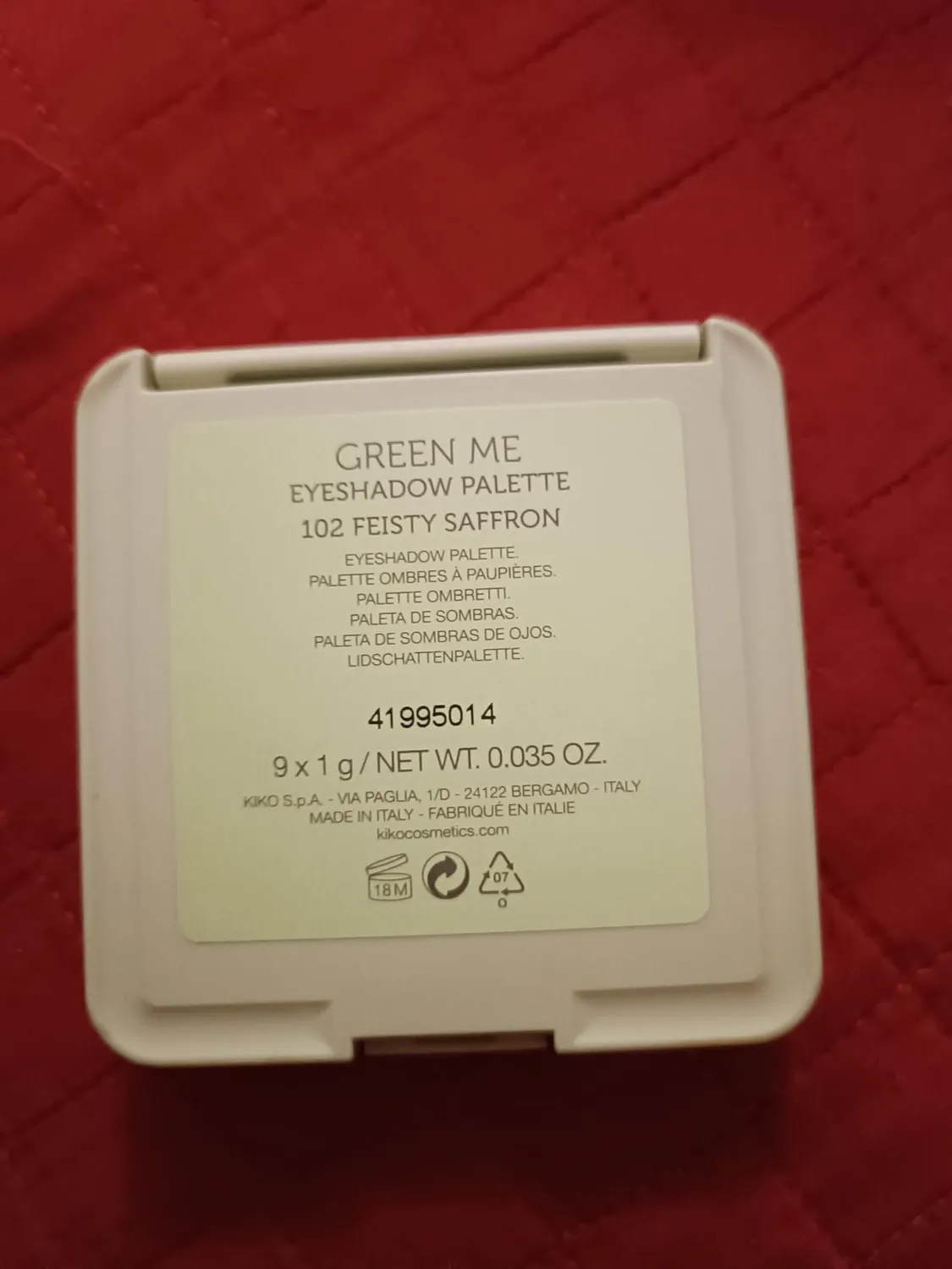 KIKO Green Me Eyeshadow Palette 102 ombretti vegan 9 colori