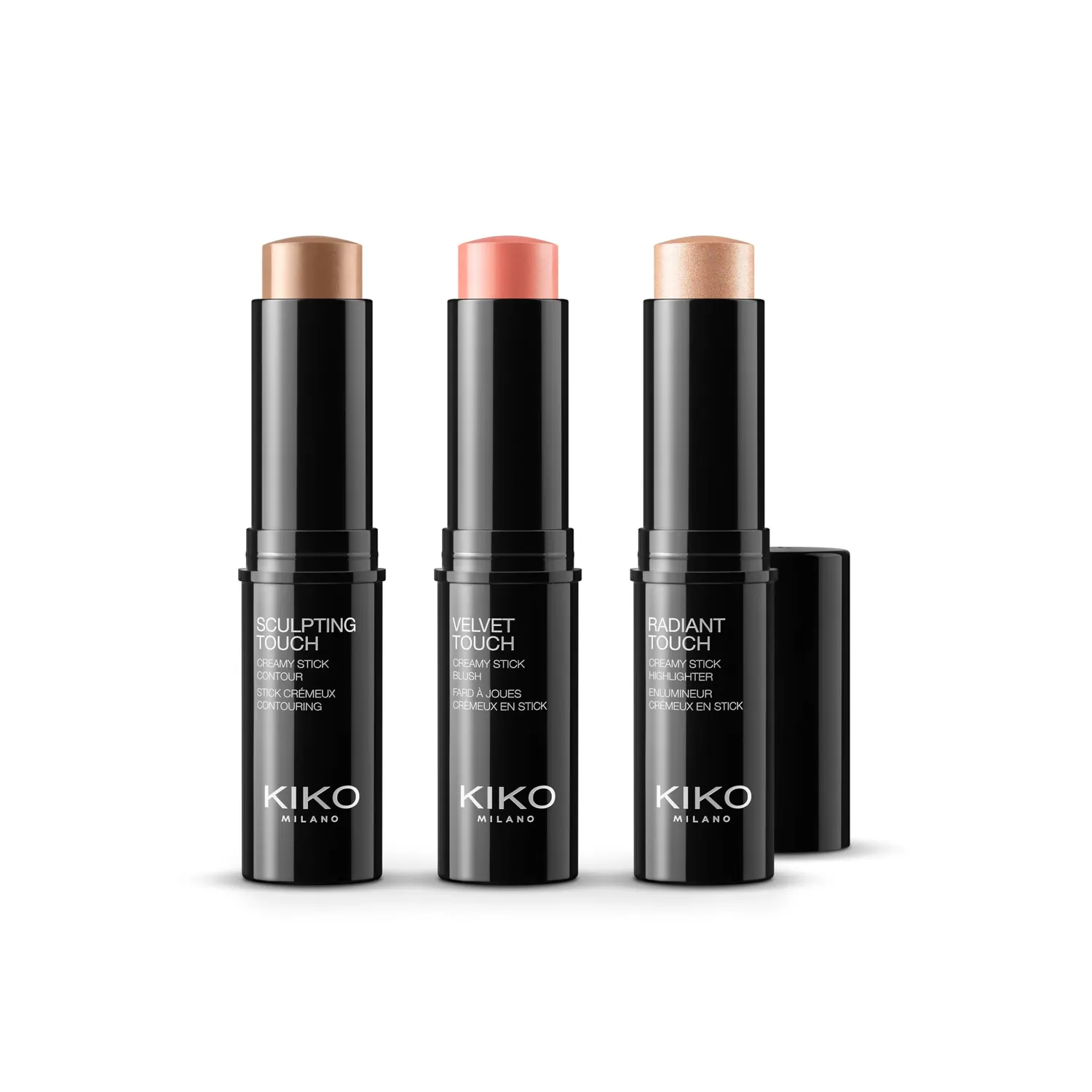 KIKO Contouring Face Set 01 kit viso 3 stick fard contorno luce