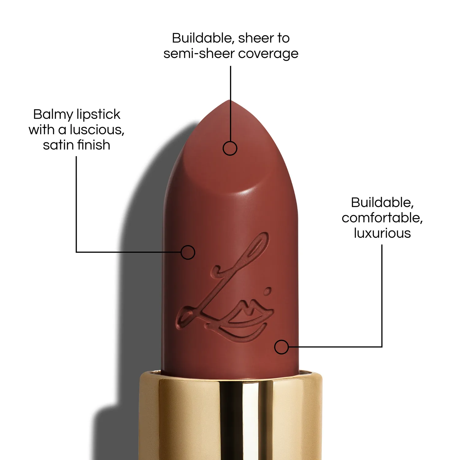Lisa Eldridge Luxuriously Lucent Painterly rossetto satinato