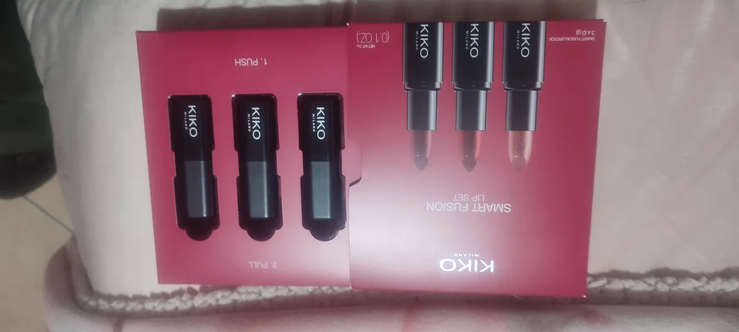 KIKO Smart Fusion Lip Set 02 kit 3 rossetti luminosi 404 416 429
