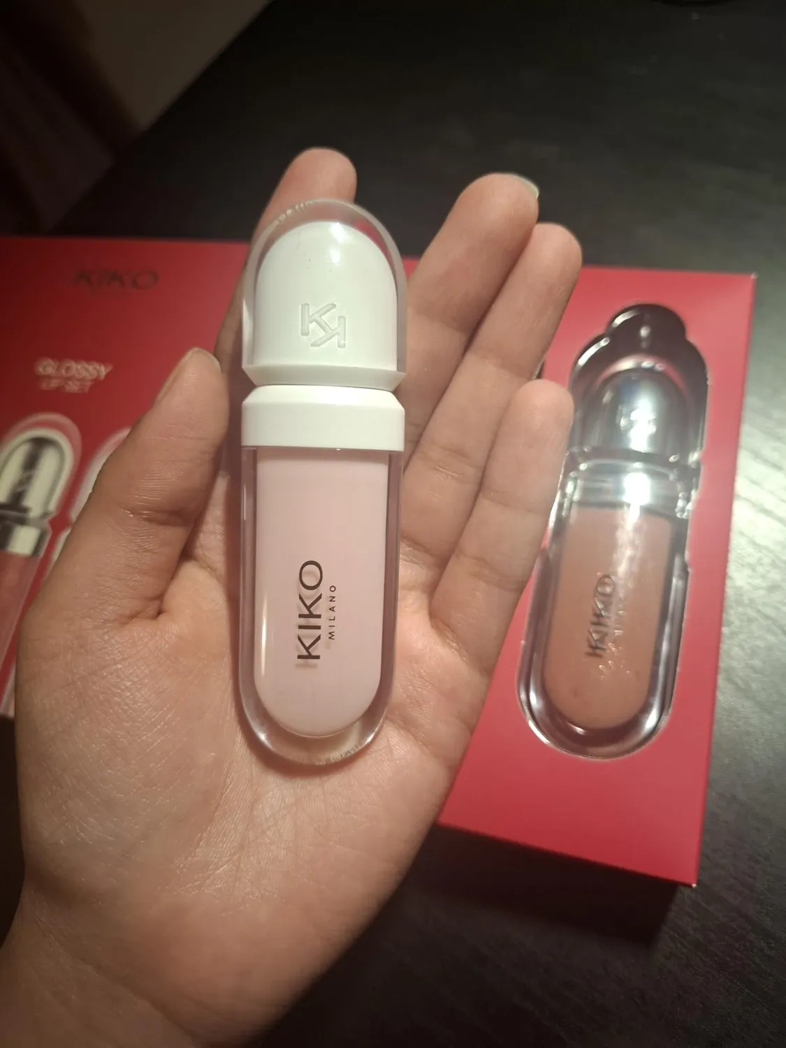 KIKO Glossy Lip Set kit labbra 2 gloss + volume 3 pezzi