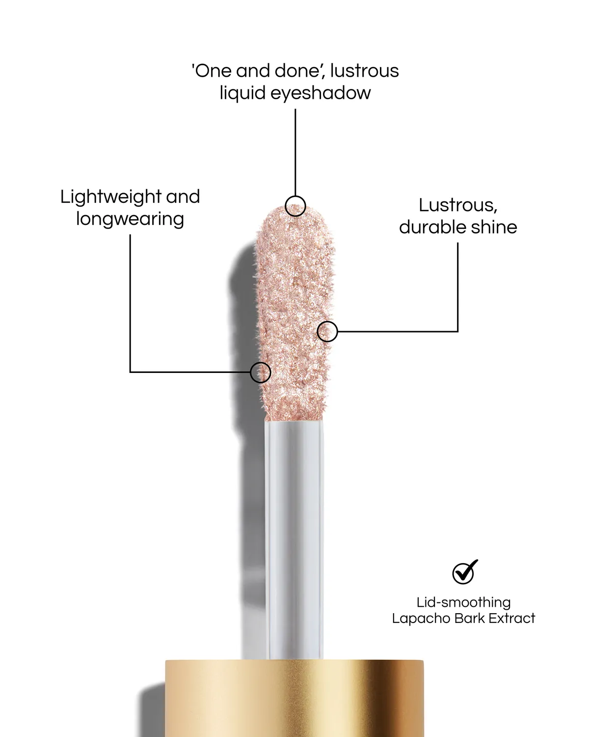 Lisa Eldridge Liquid Lurex ombretto liquido Cressida perlato