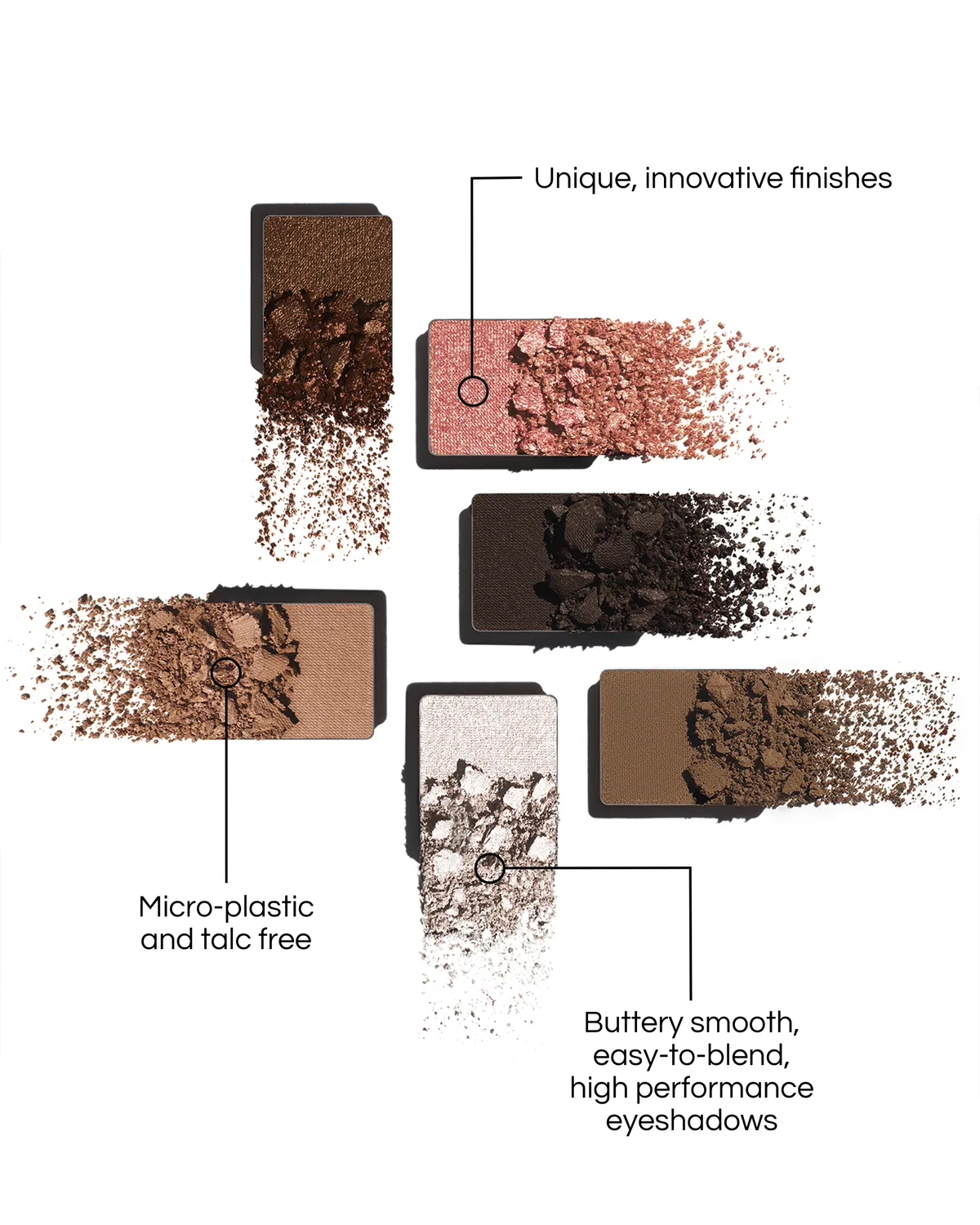 Lisa Eldridge Fawn palette ombretti 6 colori neutri