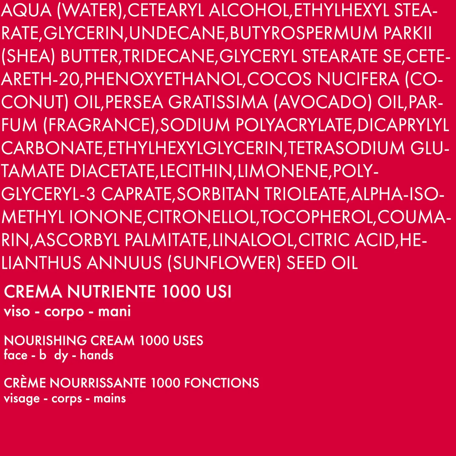 Pupa All In One Crema Nutriente Viso Corpo Mani 350 ml pelli secche