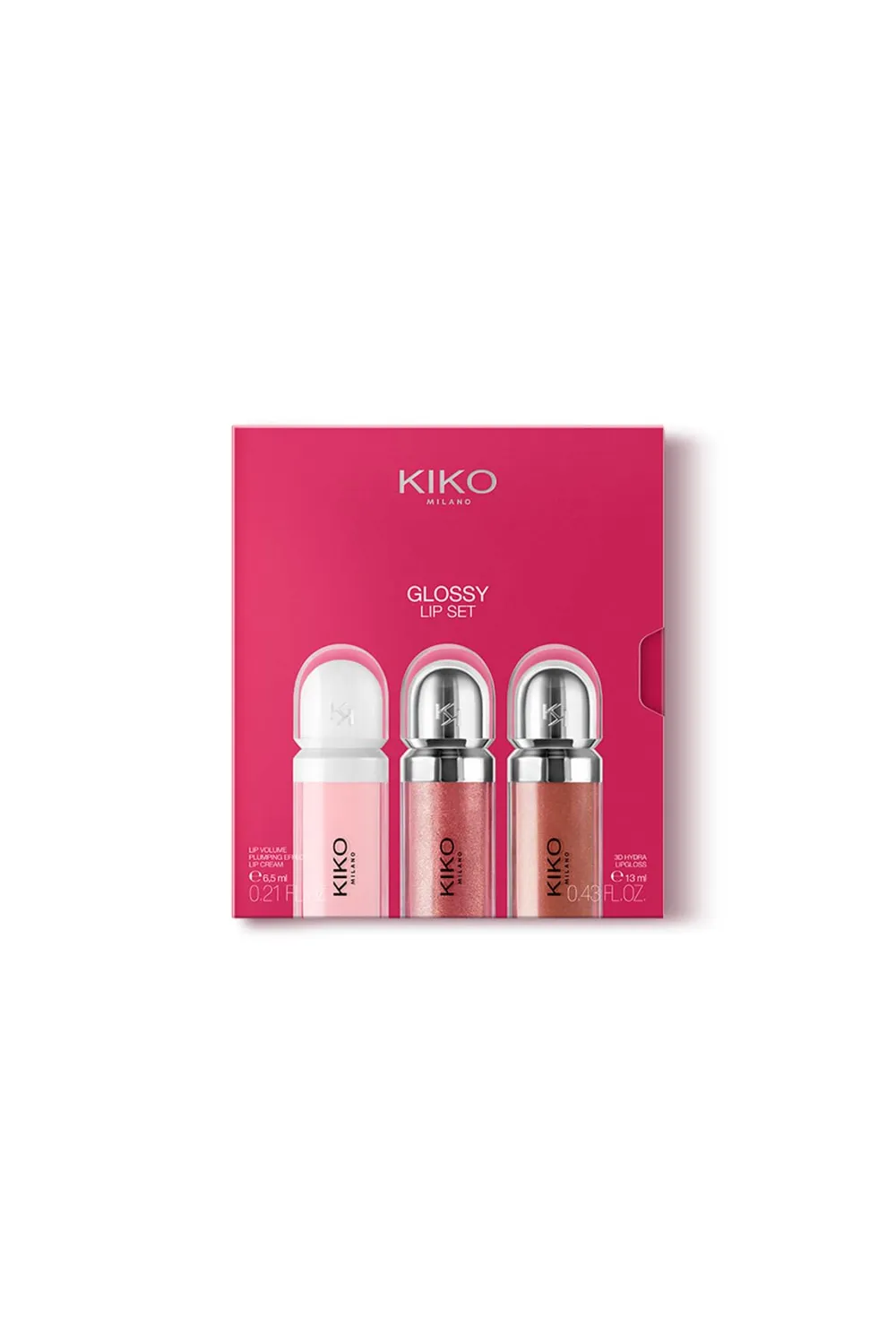 KIKO Milano Glossy Lip Set kit 2 gloss + crema volume