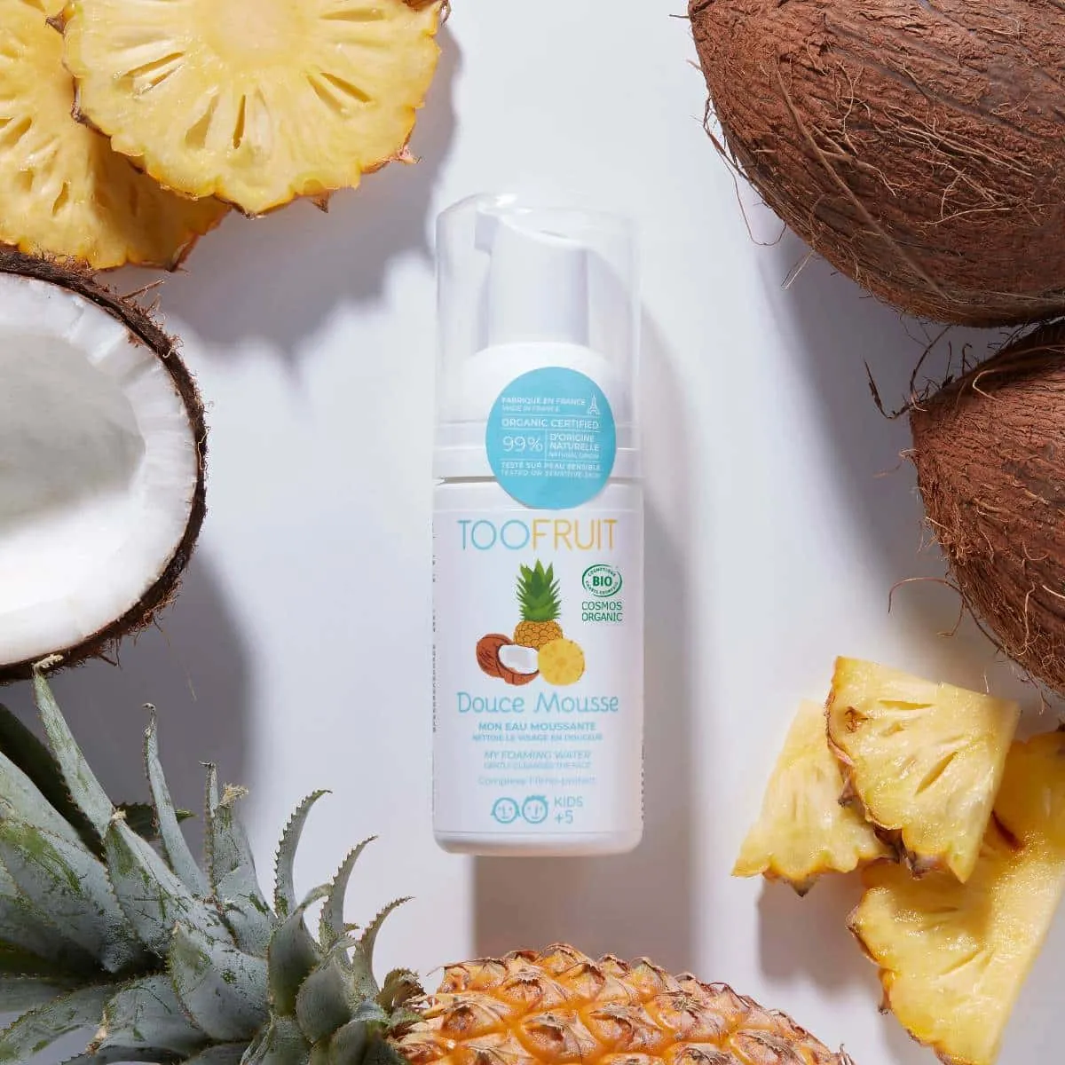 Miss W Pro Douce Mousse schiuma viso ananas e cocco bio