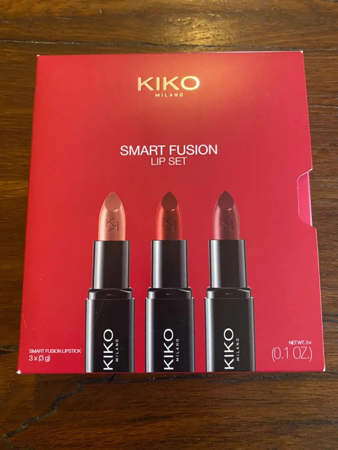KIKO Smart Fusion Lip Set 02 kit 3 rossetti luminosi 404 416 429
