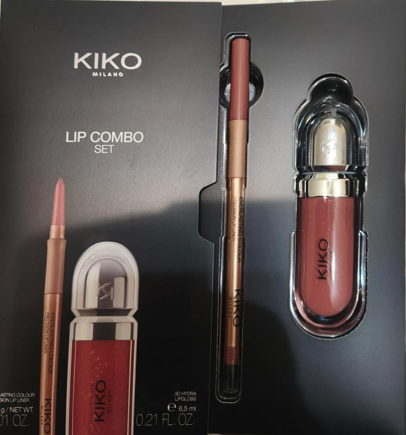 KIKO Lip Combo Set 03 Kit Labbra Gloss e Matita Abbinati