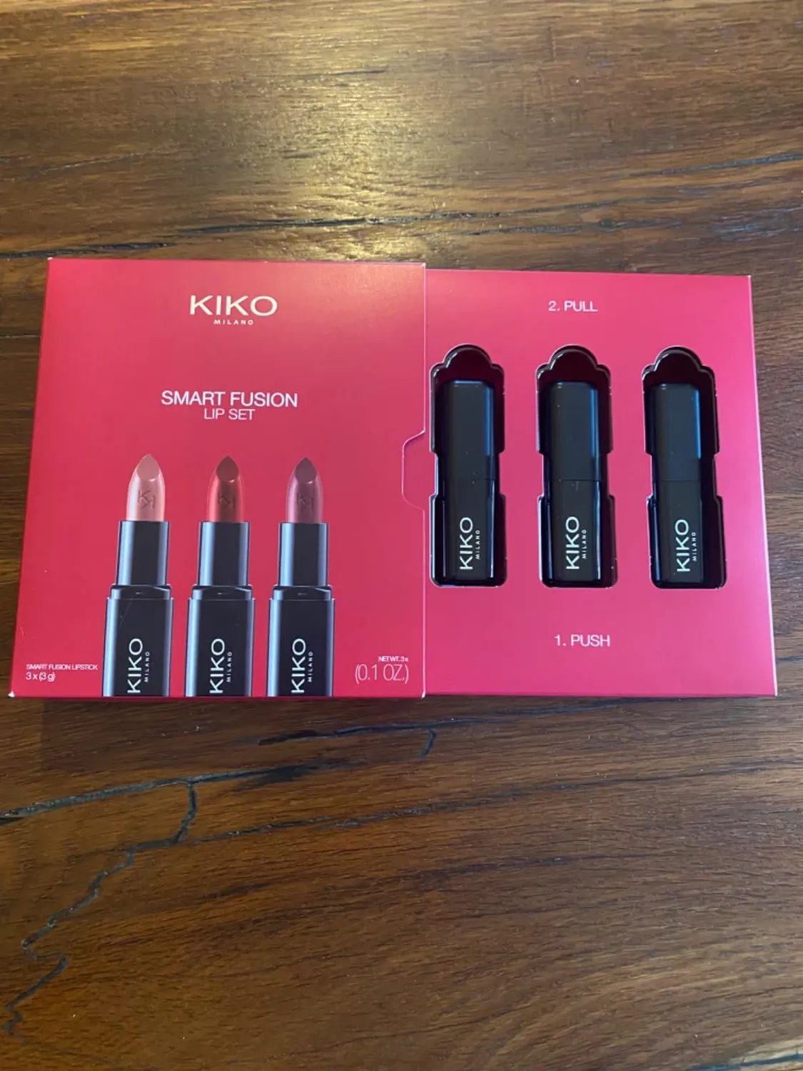KIKO Smart Fusion Lip Set 02 kit 3 rossetti luminosi 404 416 429