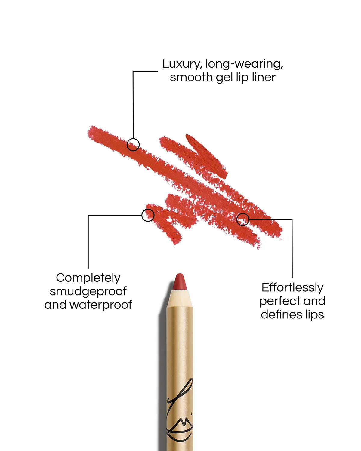 Lisa Eldridge Enhance and Define Enchantment matita labbra rossa