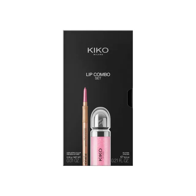 KIKO Lip Combo Set 02 Gloss e Matita Labbra Volume