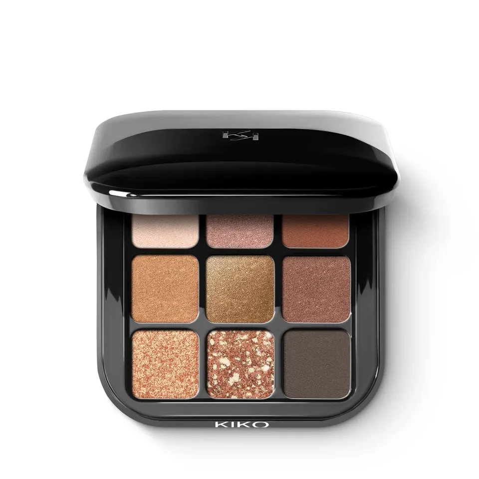 KIKO Glamour Multi Finish 02 palette ombretti 9 colori ultra-pigmentata
