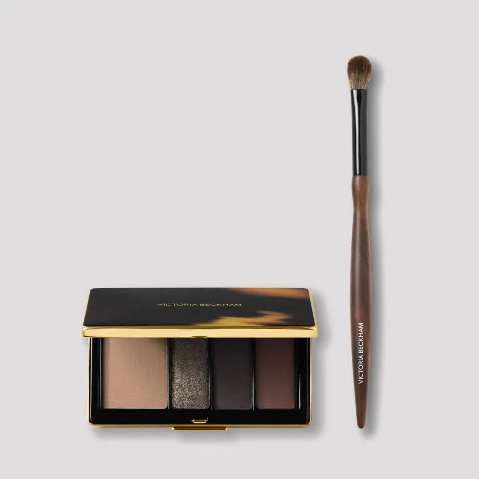 Victoria Beckham Beauty Eye Wardrobe Essential Set palette + 2 pennelli burrosa
