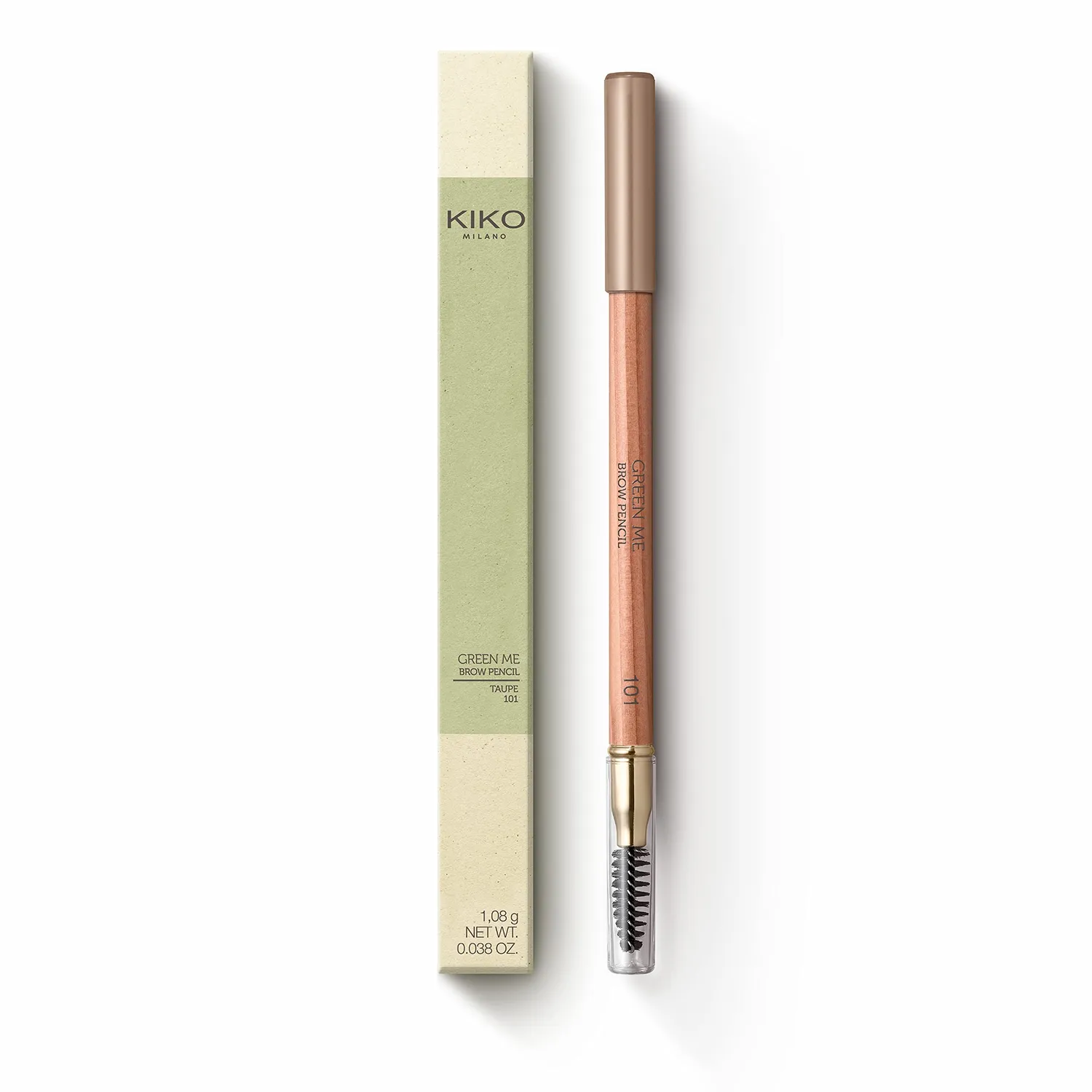 KIKO Green Me Brow Pencil matita sopracciglia 101 Taupe