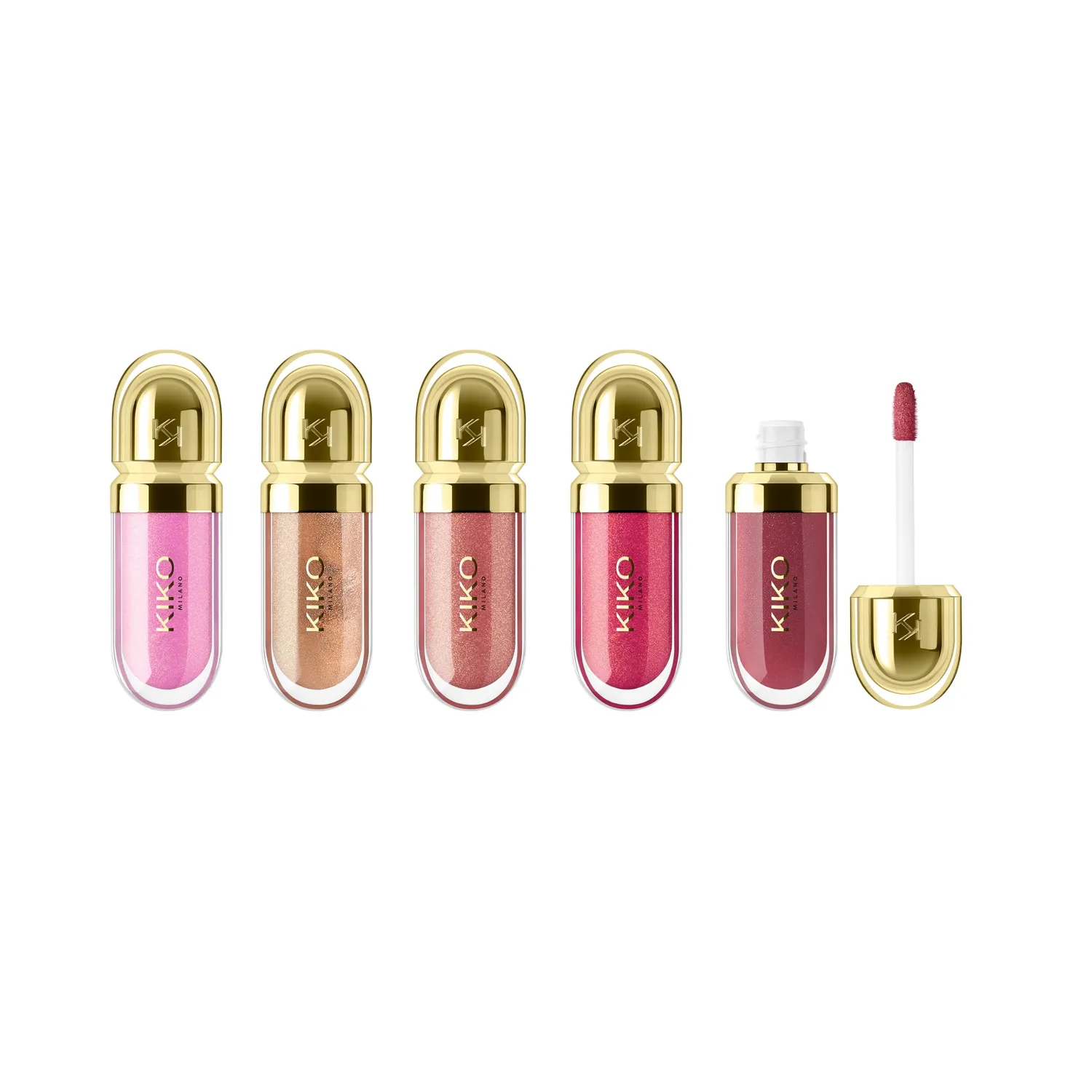KIKO Twist 'N Twinkle Fabolous 5 mini gloss labbra 5 pezzi idratante