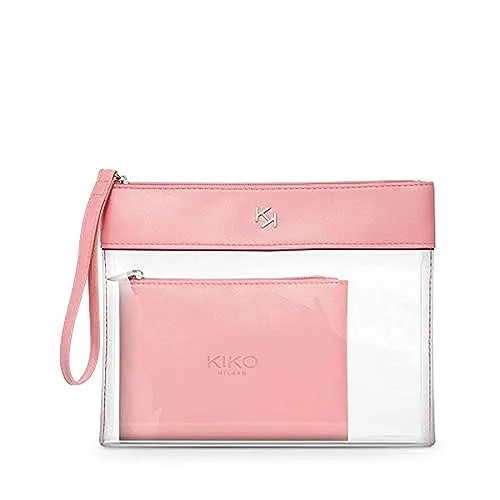 KIKO Transparent Beauty Case 002 pochette fucsia trucco