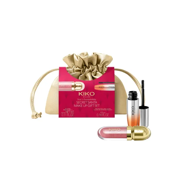 KIKO Twist'n Twinkle Secret Santa set occhi labbra mini