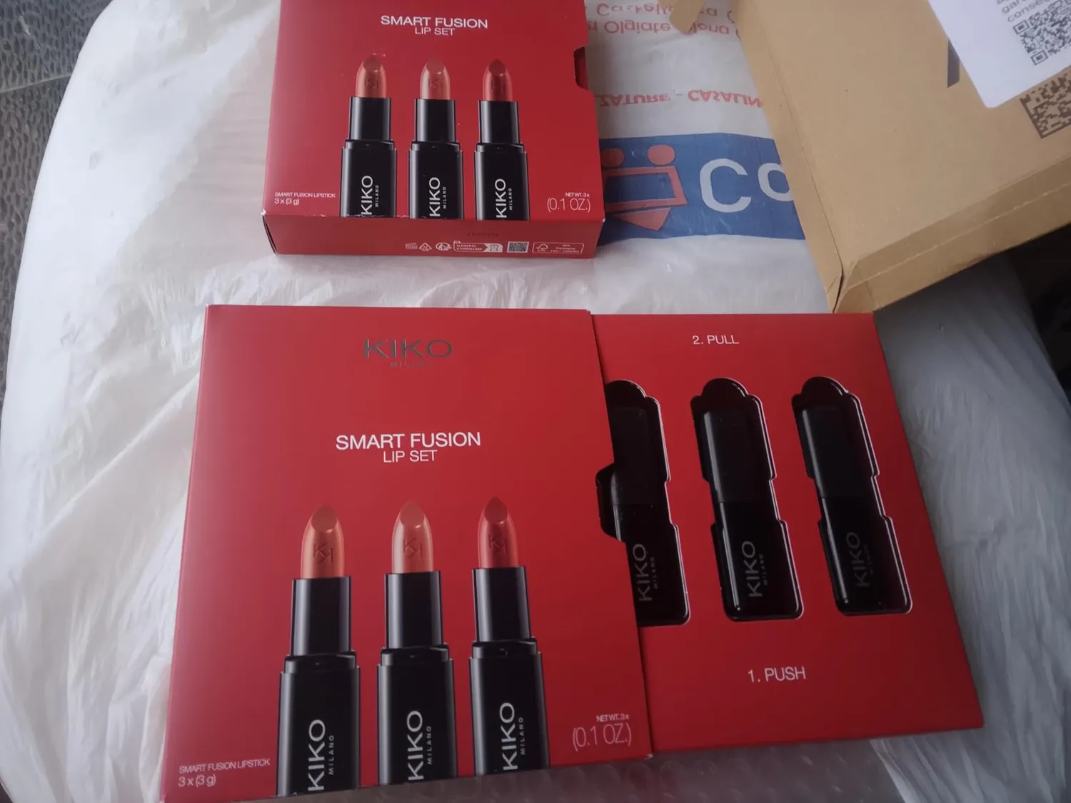 KIKO Smart Fusion Lip Set 02 kit 3 rossetti luminosi 404 416 429