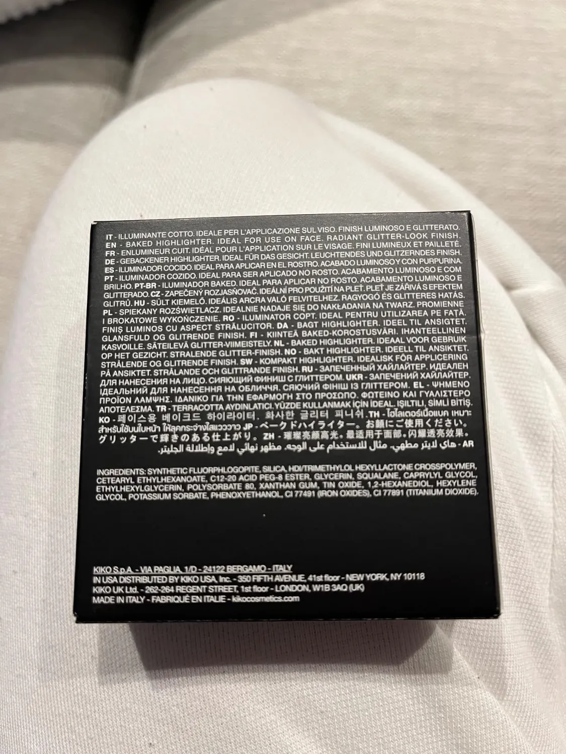 KIKO Glitter Baked Highlighter illuminante viso glitterato