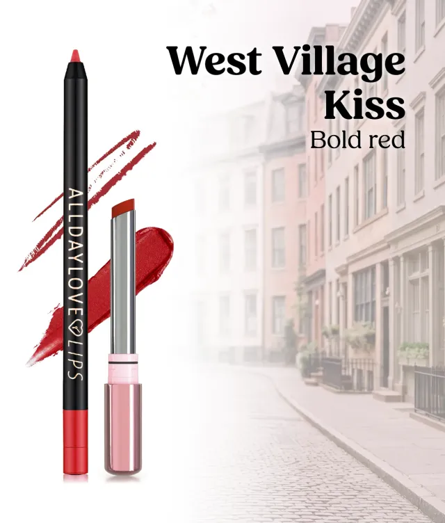 ClioMakeUp Combo Labbra 14 West Village Kiss kit rosso