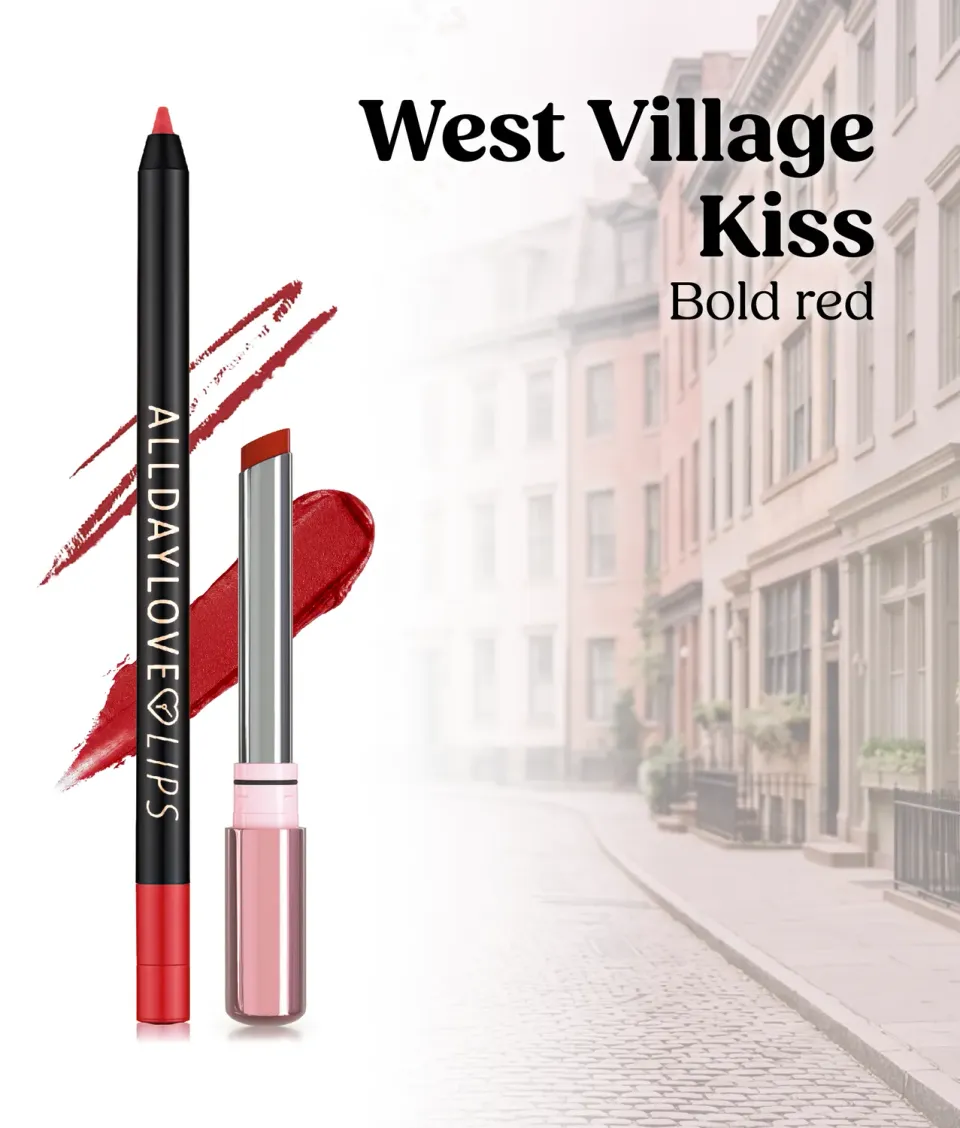 ClioMakeUp Combo Labbra 14 West Village Kiss kit rosso