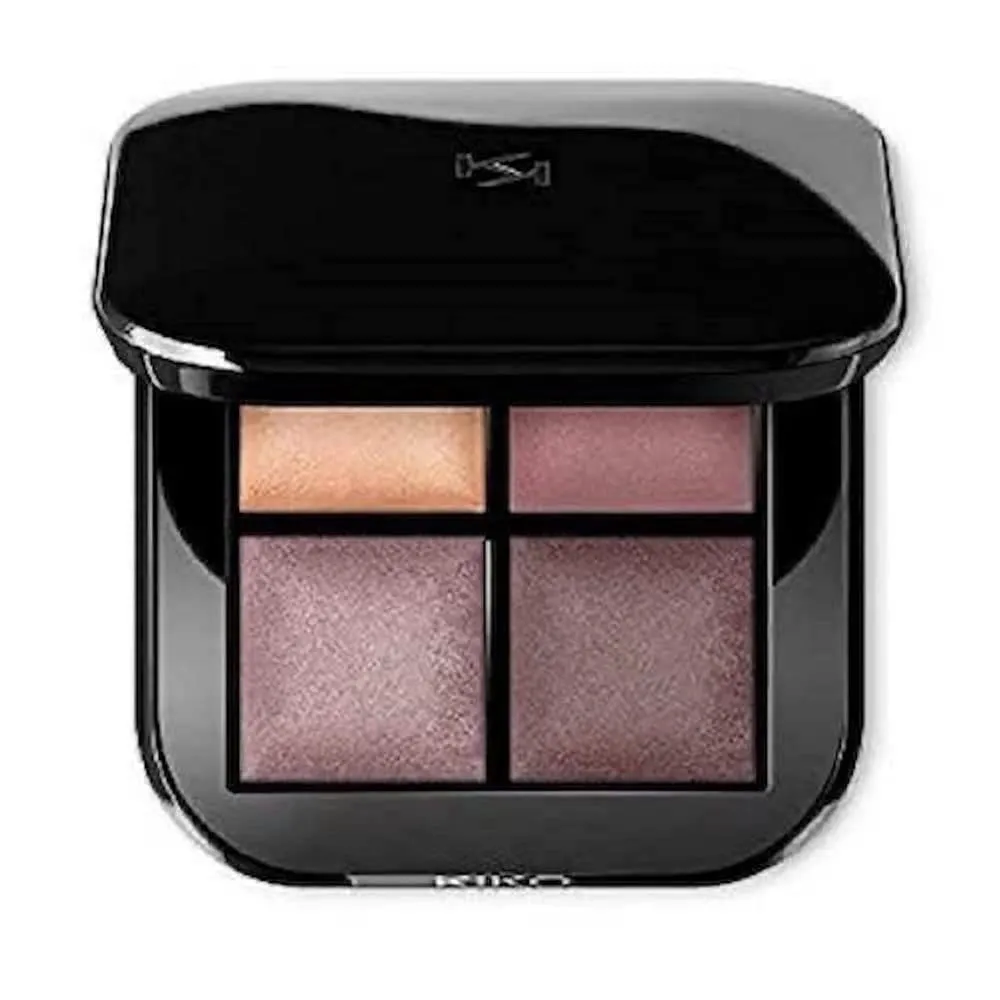 KIKO Bright Quartet 02 palette 4 ombretti rosy mauve