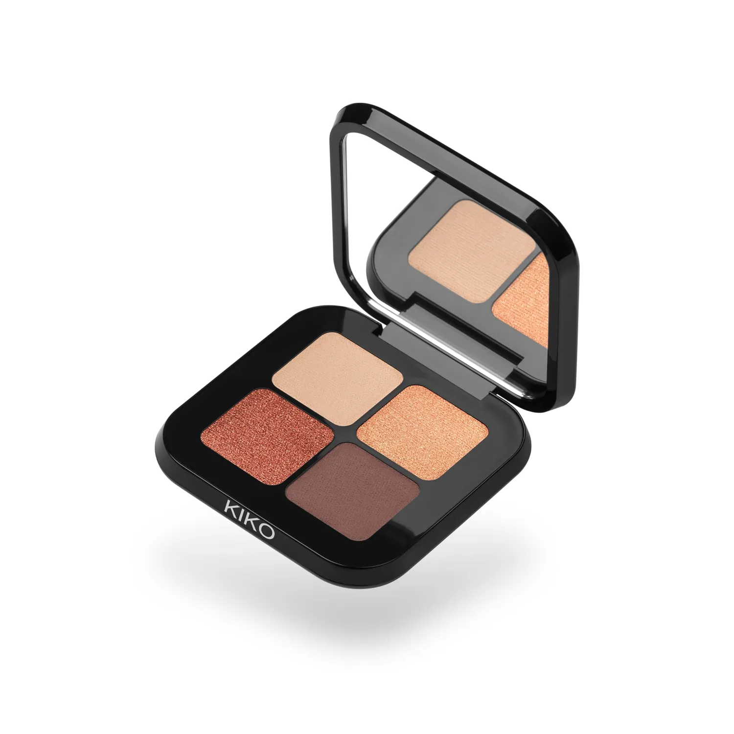 KIKO Bright Quartet 01 Palette Ombretti 4 Colori Warm Neutral Tones Mat