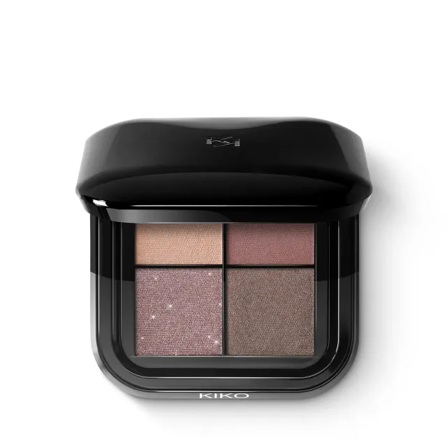 KIKO Bright Quartet 02 palette 4 ombretti rosy mauve