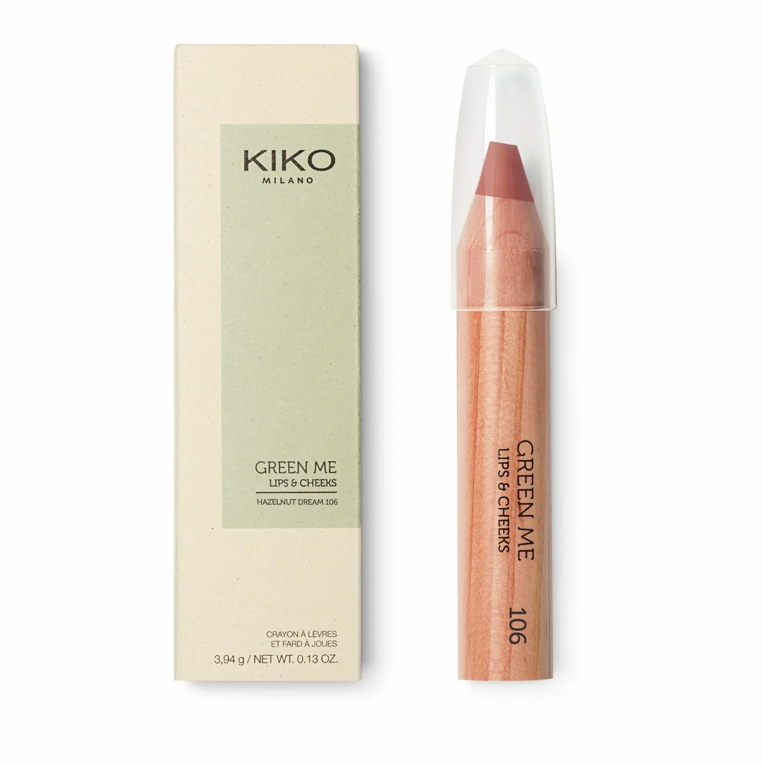 KIKO Milano Green Me Lips & Cheeks 106 matita rossetto fard