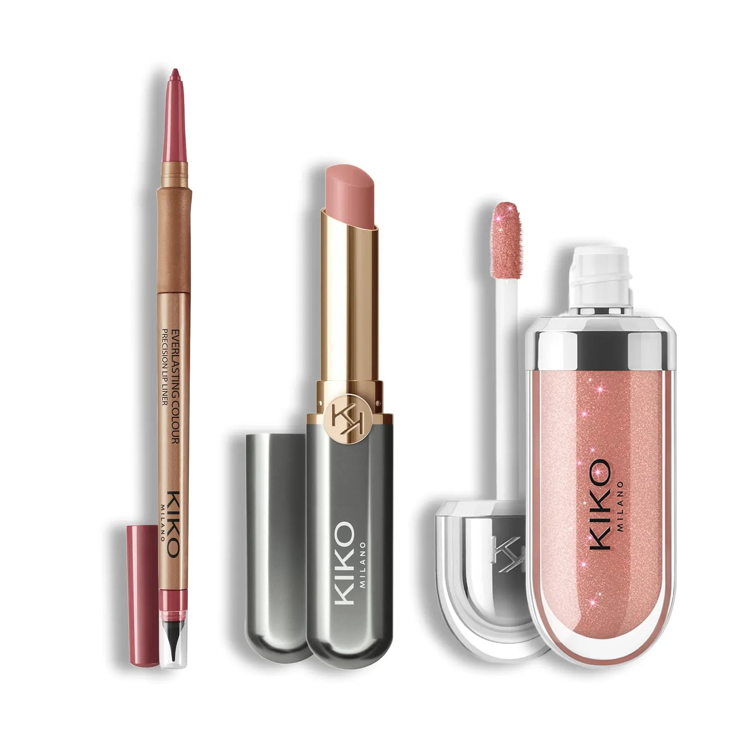 KIKO Milano Unlimited Perfection Lip Set 01 kit 3 rossetti no transfer