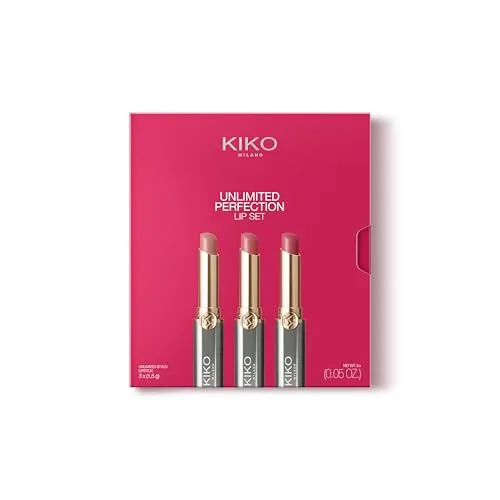 KIKO Milano Unlimited Perfection Lip Set 01 kit 3 rossetti no transfer