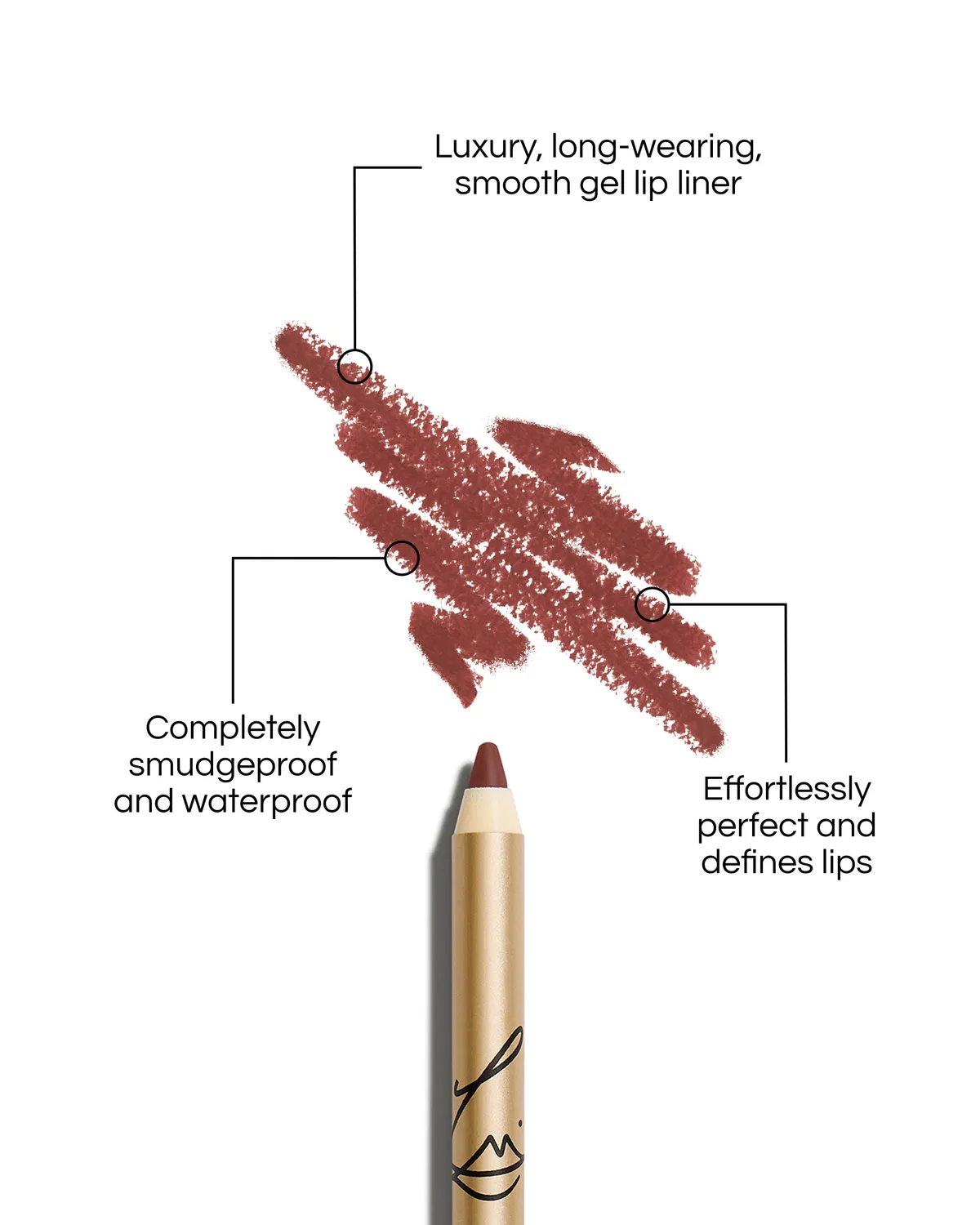 Lisa Eldridge Enhance and Define Sorcery matita labbra marrone