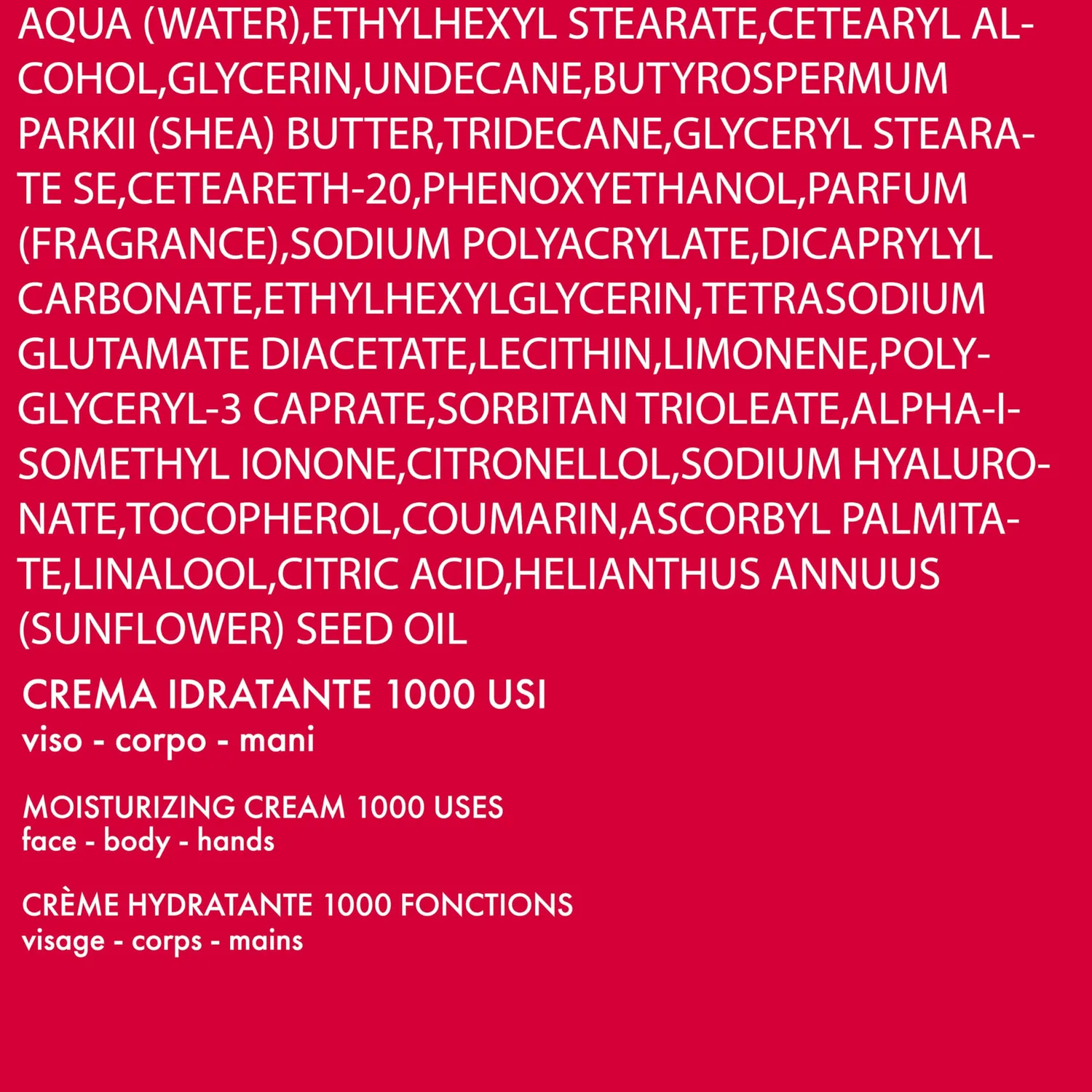 Pupa All In One crema viso corpo mani idratante 350 ml pelli secche