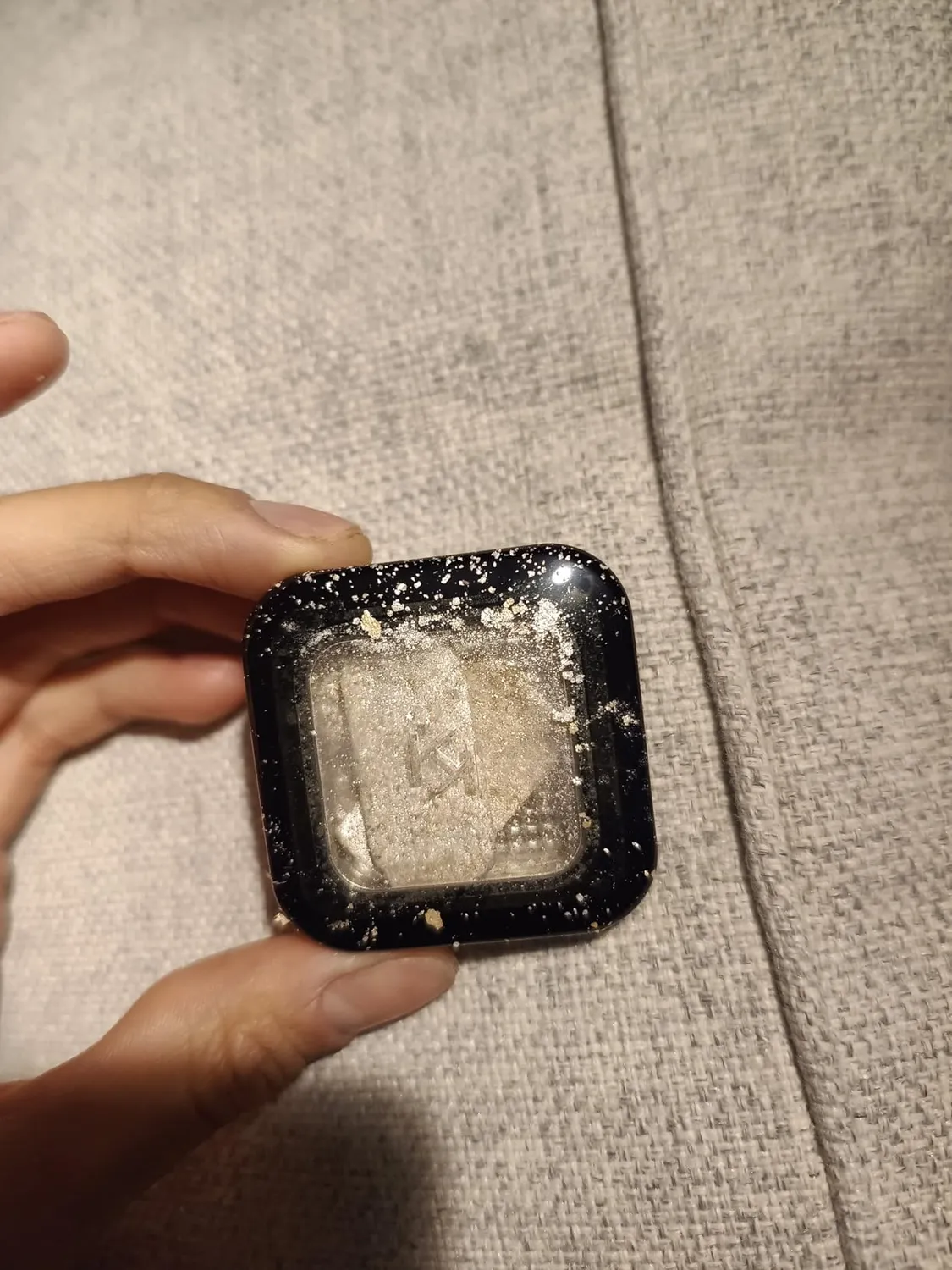KIKO Bright Duo Eyeshadow 01 ombretto Bianco Oro