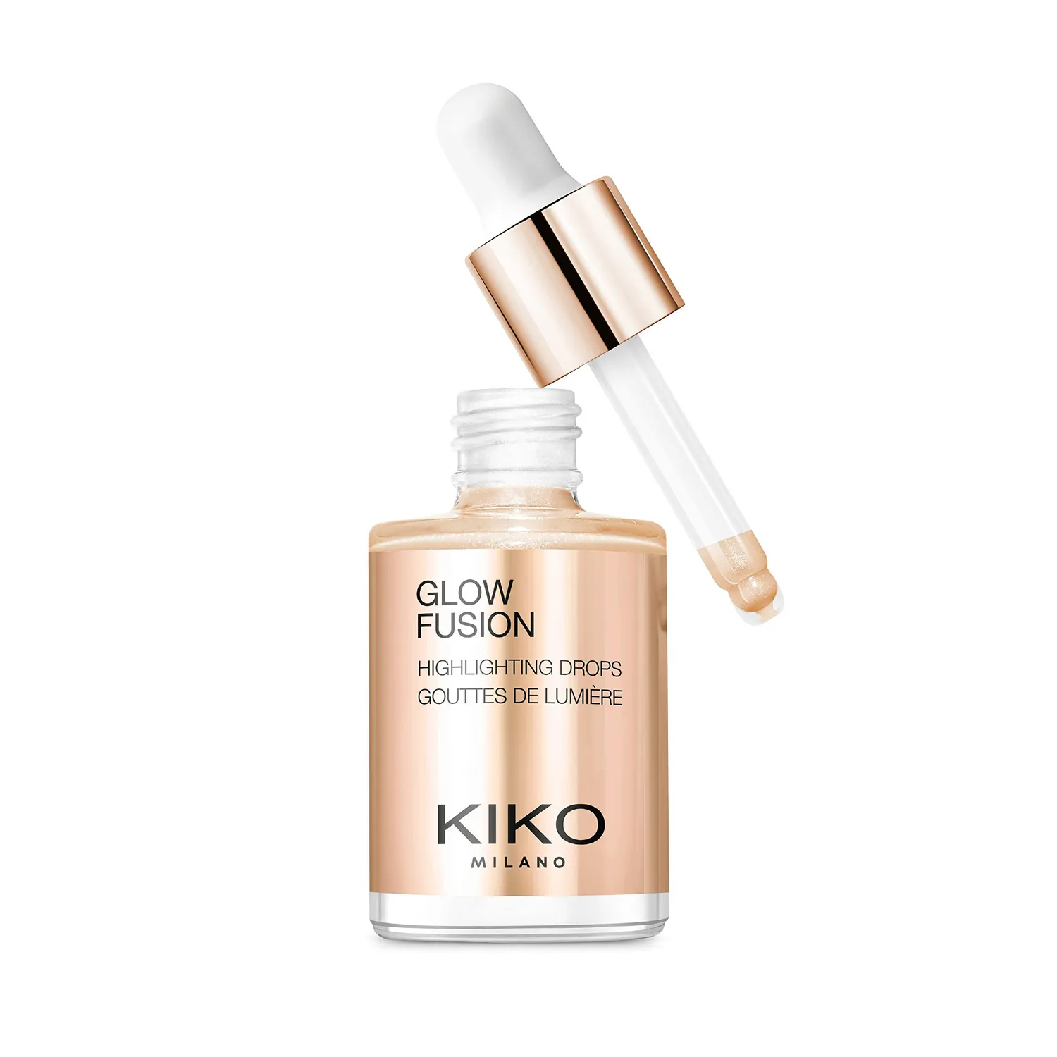 KIKO Glow Fusion Highlighting Drops 02 illuminante liquido metallico