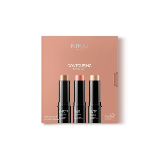 KIKO Contouring Face Set 01 kit viso 3 stick fard contorno luce