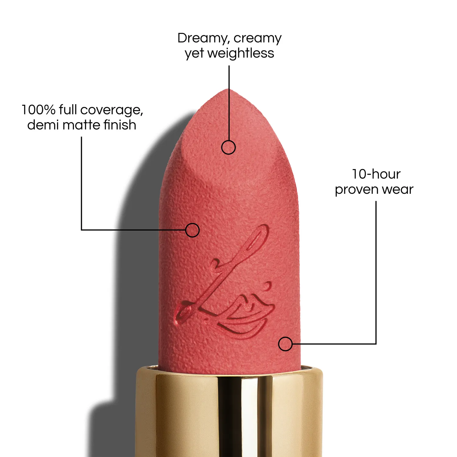 Lisa Eldridge Insanely Saturated Sunday Matinée rossetto rosa matte