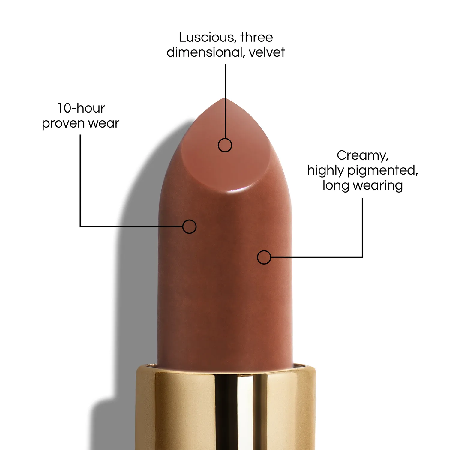 Lisa Eldridge True Velvet Lip Colour Velvet Fawn rossetto marrone