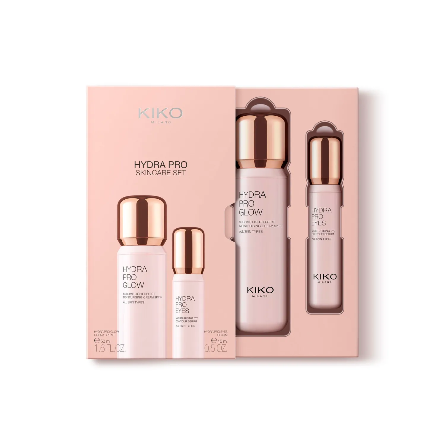KIKO Milano Hydra Pro Skincare Set kit viso e occhi idratante