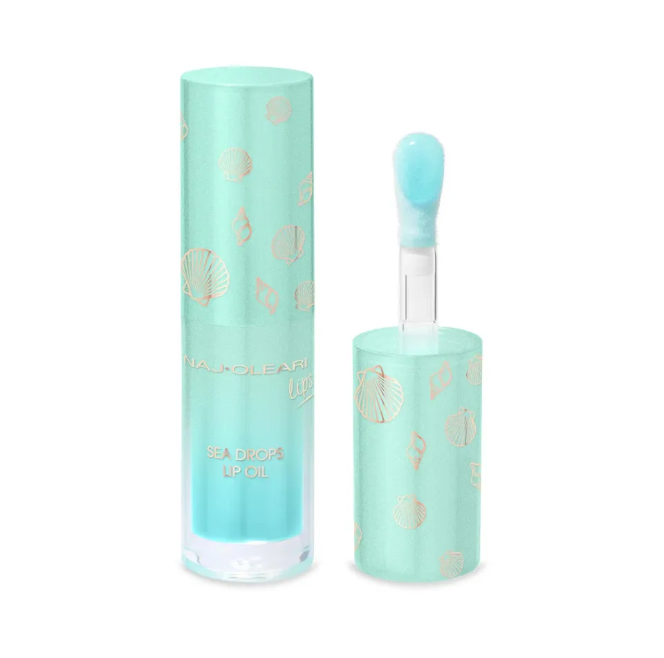 Naj Oleari Sea Drops Lip Oil 01 Blue Lagoon specchio